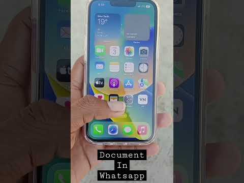 How To iPhone WhatsApp Document | How Photo Documents In iPhone #iphone #shorts