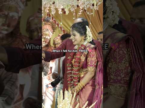 when I fell for him TWICE 🙈❤️ #wedding #couple #kerala