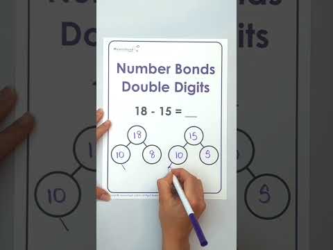 Singapore Math Mini Tutorial - Number Bond - Subtraction with double digits #subtraction
