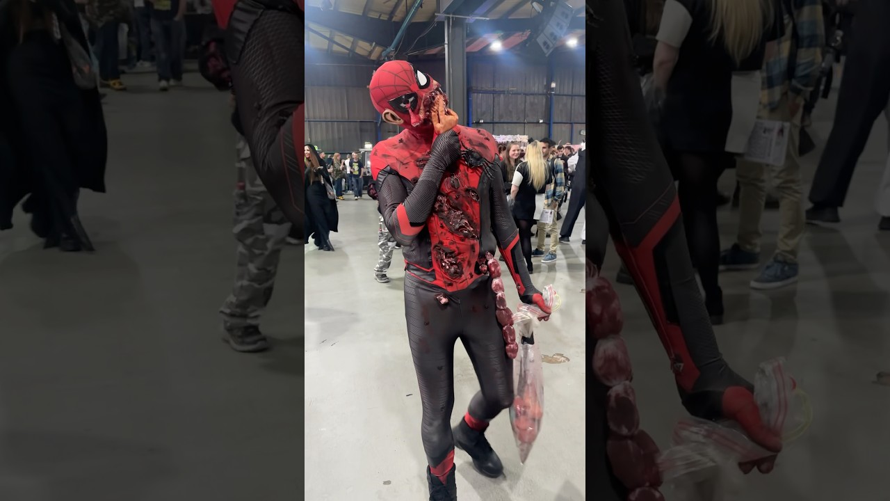 Marvel Zombie Spider-Man Cosplay at Horror 2024 🕸️