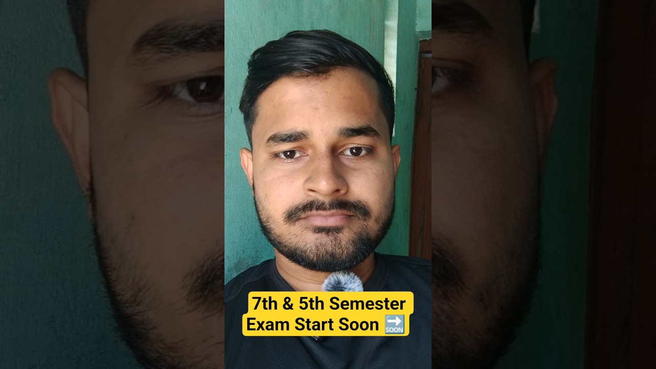 RGPV 7th & 5th Semester Exams Begin Soon 📚