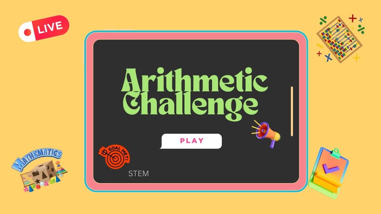 Test Your Skills with Our Exciting Speed Math Arithmetic Challenge! ⚡