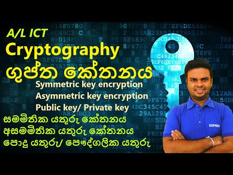A/L ICT - Cryptography - ගුප්තකේතනය - Nayantha Udana