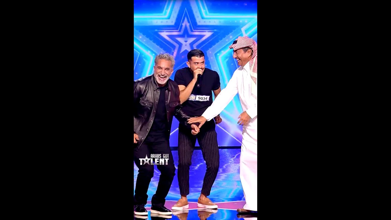 Arabs Got Talent: ناصر القصبي وباسم يوسف في تحدي بدون صوت 😂