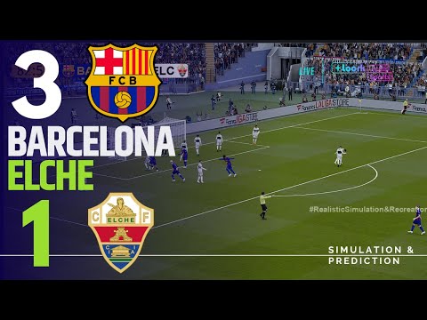 🔴 BARCELONA vs. ELCHE | LALIGA 2025-26 | Partido completo simulación