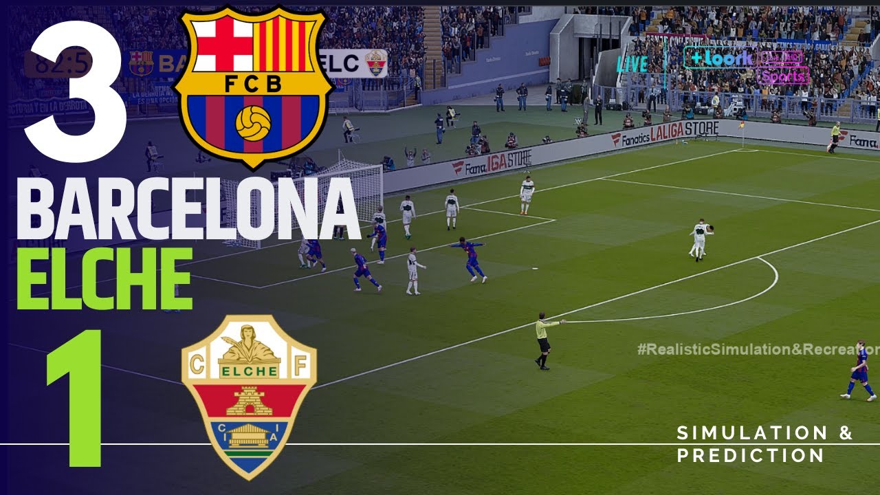 Barcelona vs. Elche | La Liga 2025-26 | Full Match Simulation ⚽