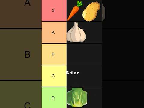 Vegetable Tier List 🥕#shorts