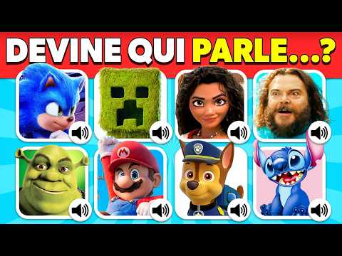 Devine qui PARLE spécial TENDANCES 2025 🎙️🤩 Minecraft ⛏️ Sonic 💎 Vaiana 2 ⛵ Squid Game 🦑