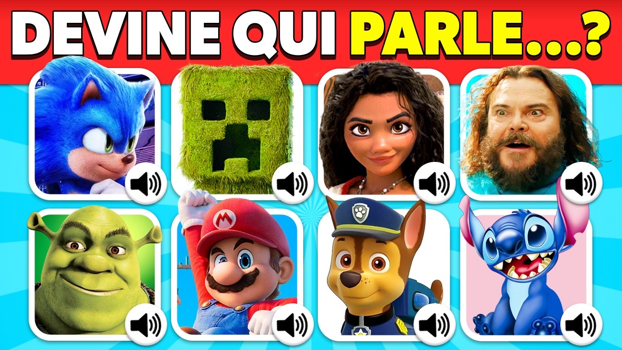 Devine qui parle : Tendance 2025 - Quiz Films et Personnages