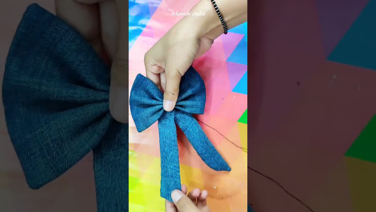 DIY Trendy Denim Bow Ties 🎀
