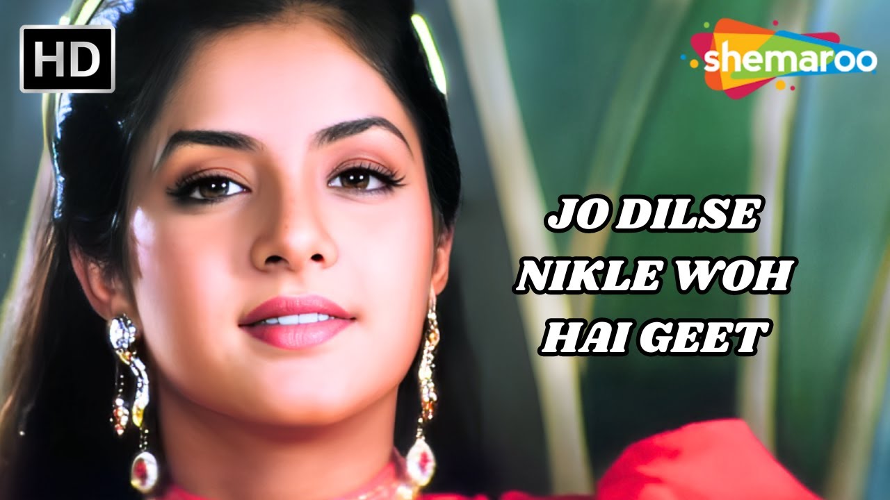Jo Dilse Nikle Woh Hai Geet | Timeless Hit Song from Geet (1992) 🎶 | Divya Bharti & Avinash Wadhawan