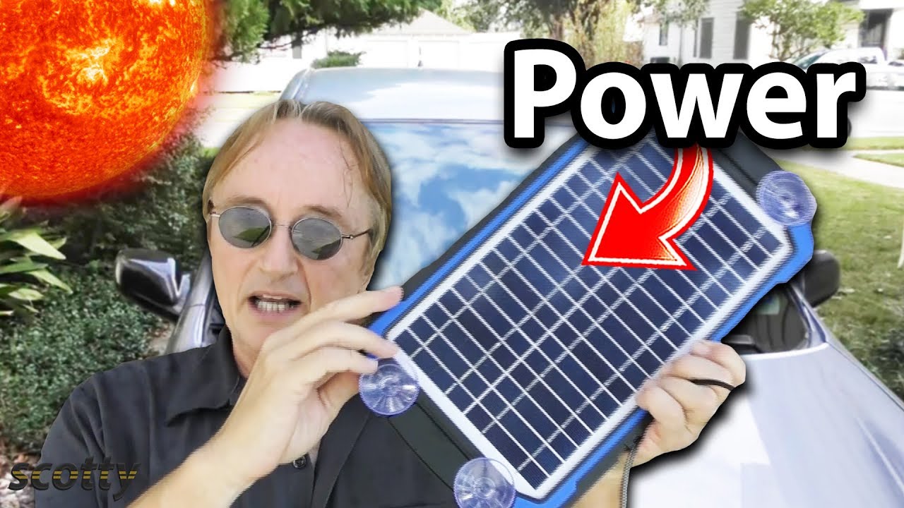 Must-Have Solar Power Battery Charger for Your Car 🚗