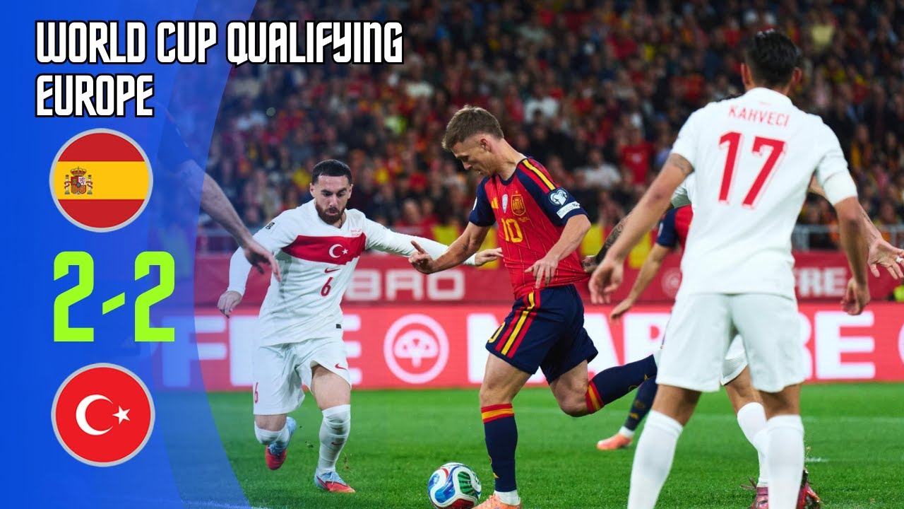 Spain vs Turkey 2-2 Highlights | World Cup Qualifiers