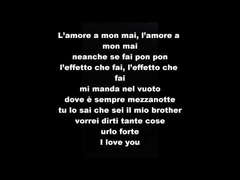 I love you - Ghali ( Testo / Lyrics)