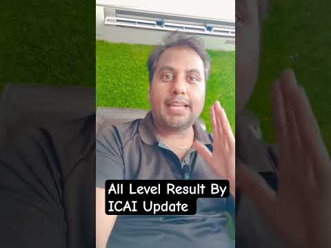 All Level Result Will Declared By ICAI Update #caresults #icairesults #shortsfeed #shortsviral