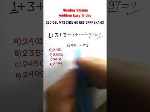 Number System| Number System Math Tricks For SSC CGL MTS CHSL RRB WB FOOD SI| #shorts