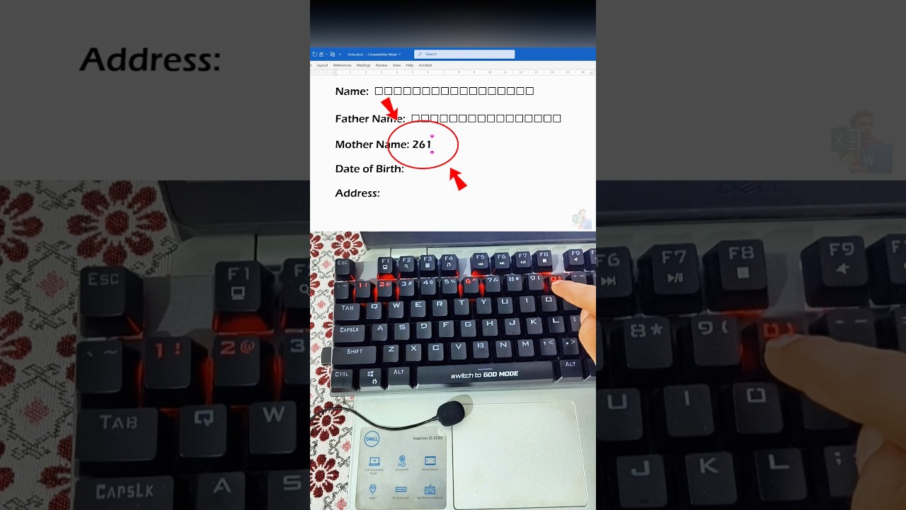 Insert Square Box in MS Word with One Shortcut 📝