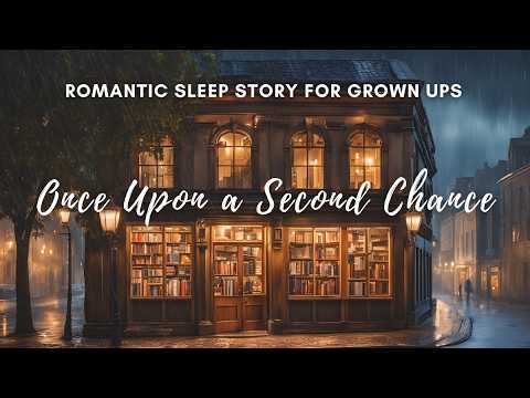 Romantic Rainy Night Bookstore Sleep Story 🌧️