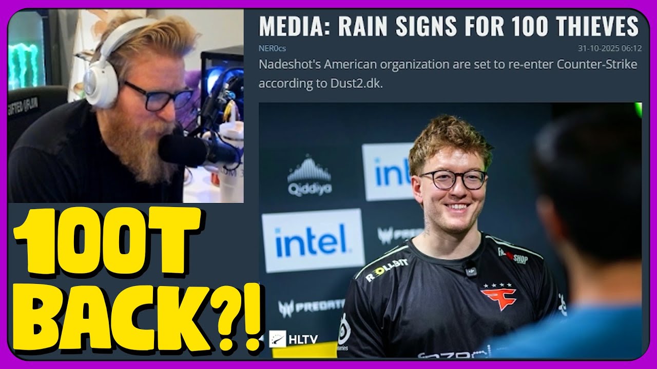fl0m Reacts to 100Thieves Signing Rain & Return to CS:GO 🎮