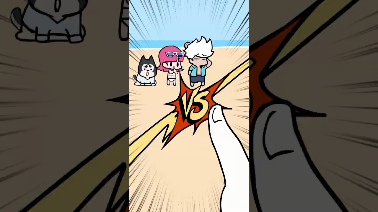 Thumb Dance Challenge! Beach Battle Part 3 🏖️