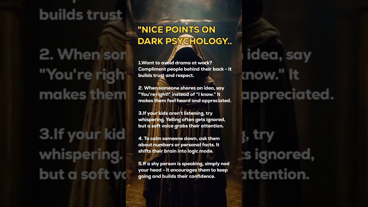 Key Insights in Dark Psychology 🧠