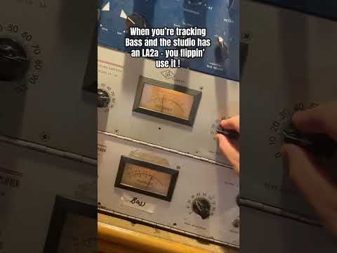 When there’s an LA2a, you gotta use it! #bass #la2a #studio #shorts #bassguitar #compressor #ratm