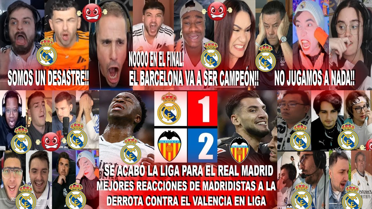 Reacciones de Madridistas al 1-2 del Real Madrid contra Valencia con gol en el último minuto