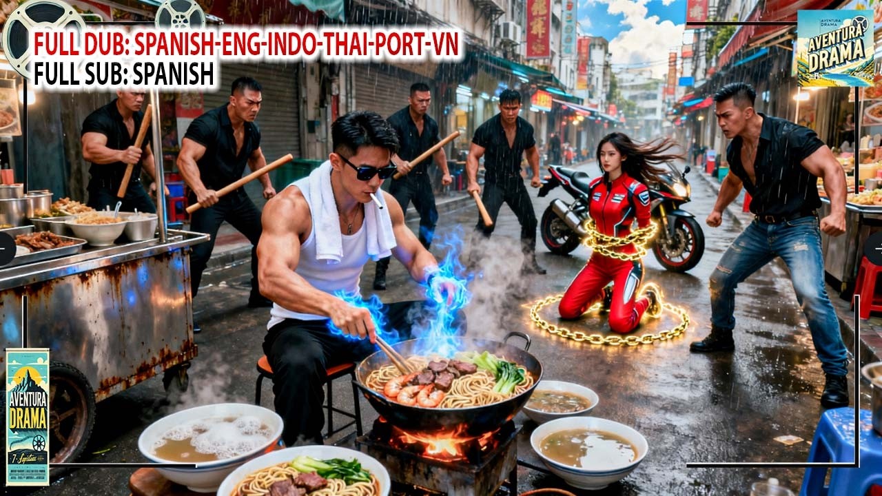 ¡Sorpresa! Dios de la Guerra Oculto en Forma de Mendigo Vende Fideos y Enfrenta Matones 🥢