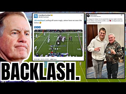 Mack Brown TROLLS Bill Belichick! UNC SCRAMBLES to POST Drake Maye after BAN BACKLASH!