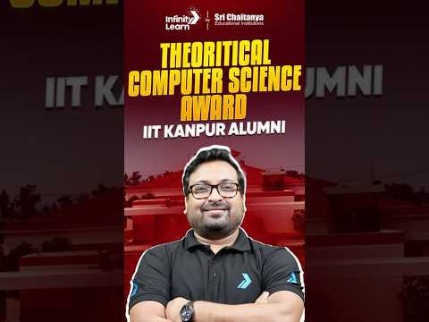 Gödel Prize 2025 Winner Eshan Chattopadhyay | #IITKanpurAlumnus | Theoretical Computer Science Award