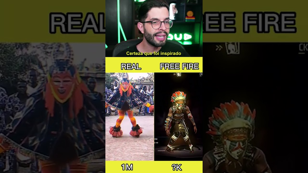 Free Fire na Vida Real! 😱 #Shorts