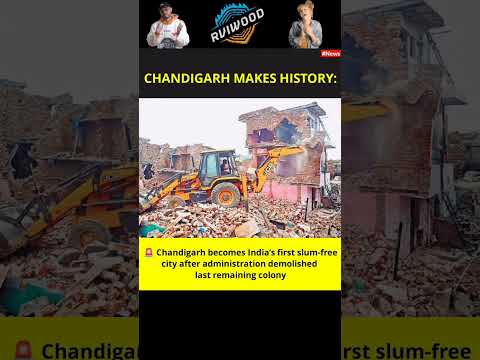Chandigarh becomes India's first slum-free #chandigarh #beautiful #beautiful #instagood