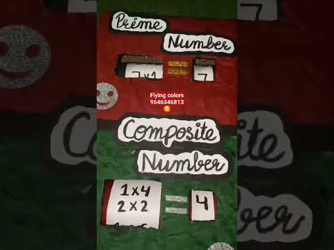 prime Numbers and Composite Numbers school project🥰