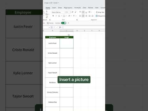 How to insert an image inside a cell. 🤯 #excel #tutorial
