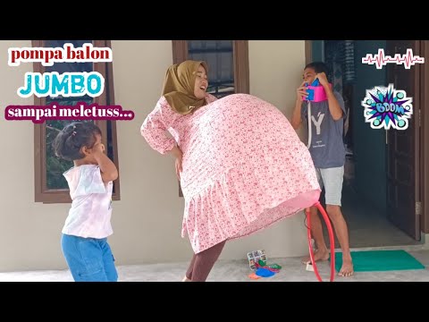 drama lucu💕😱mama pompa balon jumbo dalam baju sampai meledak