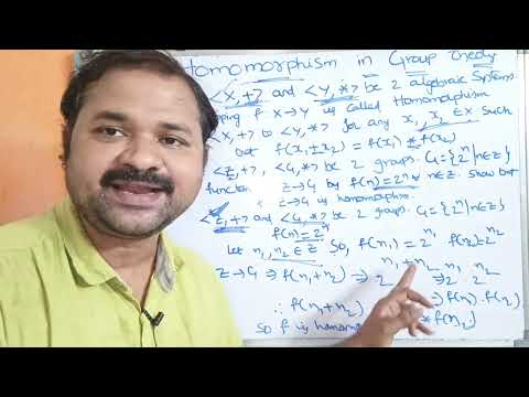 Homomorphism in Group Theory with an Example || Algebraic Systems || DMS || Discrete Mathematics