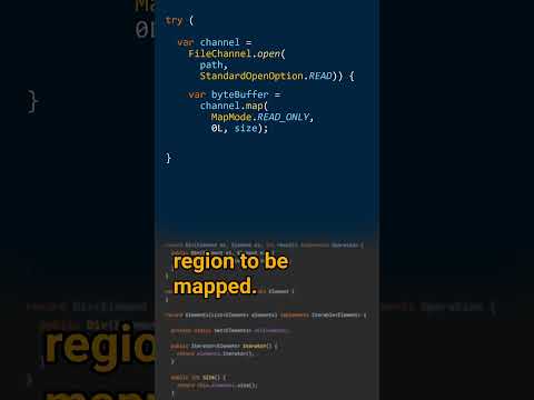 How can you map a file to memory?  - Cracking the Java Coding Interview #javacoding #javatips