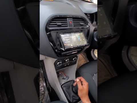 pioneer infotainment system installed in Tata tiago