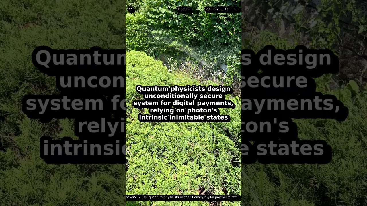 Quantum Physicists Develop Unbreakable Security System for Digital Payments 🔒