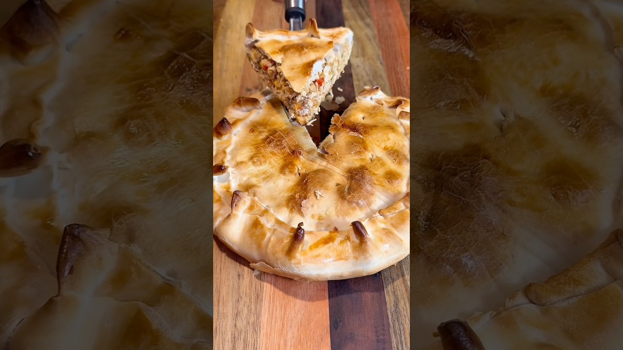 Tarta de pollo fácil y deliciosa 🥧