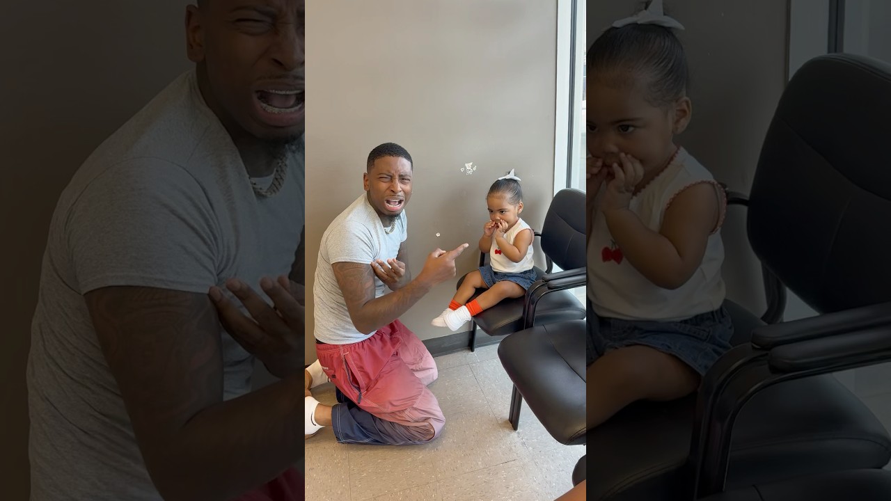 Dad cried after daughter hits him #shorts
