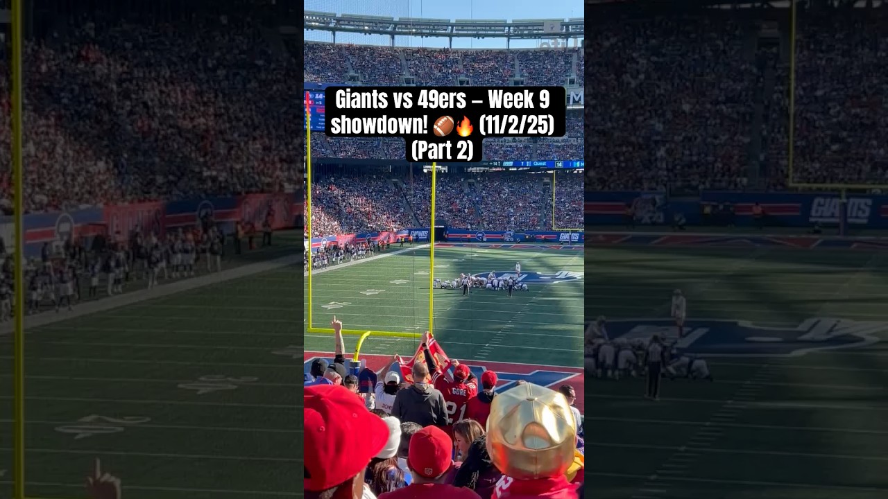 Giants vs 49ers — Week 9 showdown! 🏈🔥 (11/2/25) (Part 2)