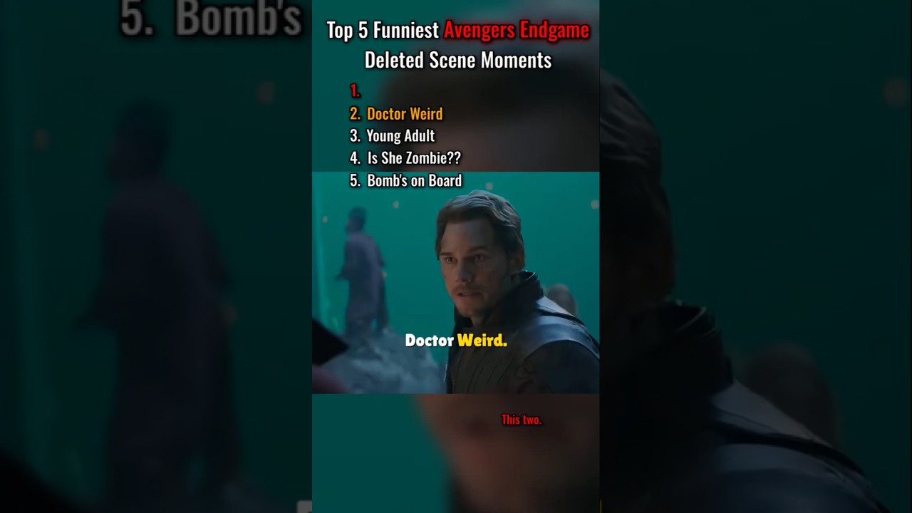 Top 5 Funniest Deleted Avengers Endgame Scenes 🤣