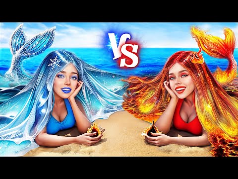 Putri Duyung Panas vs Dingin! Cara Menjadi Populer di Pulau Terpencil!