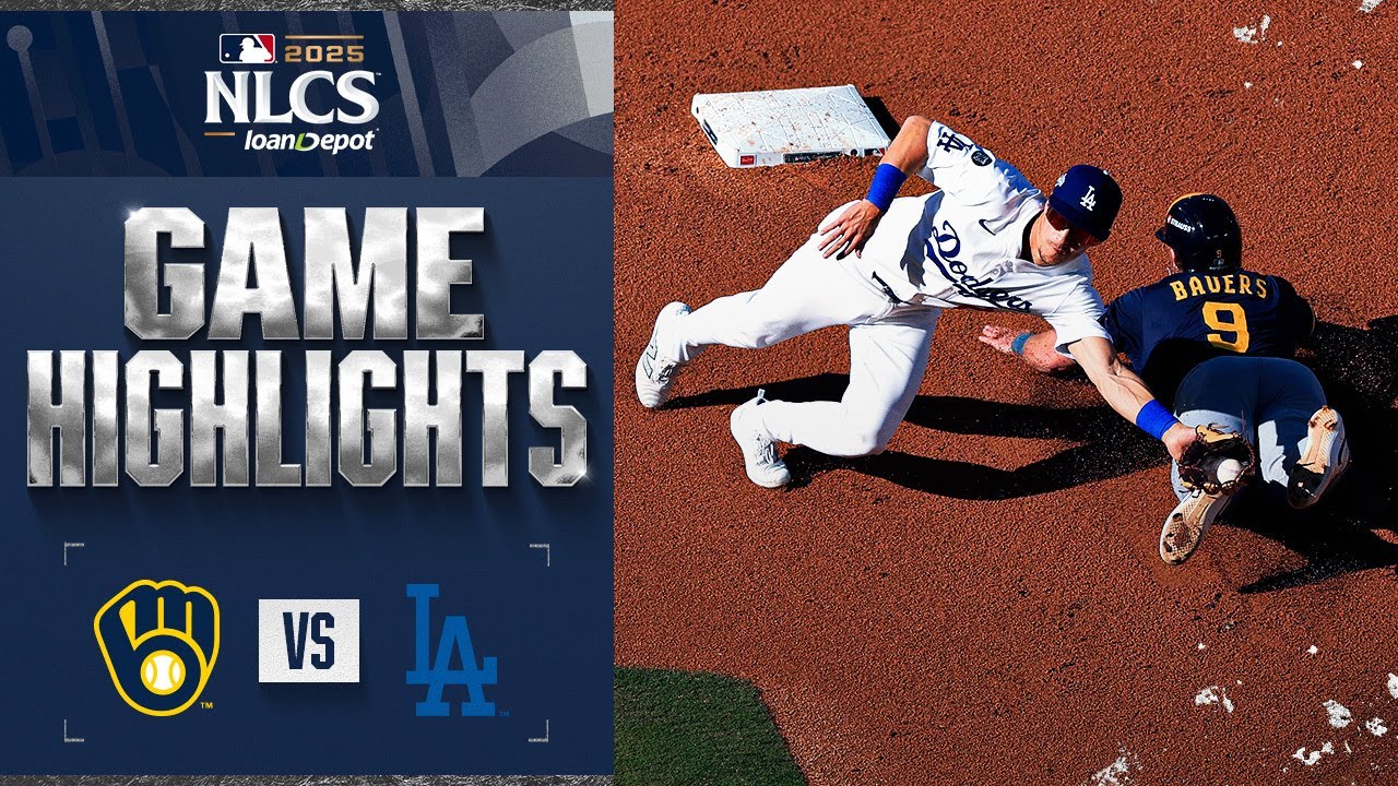 NLCS Game 3 Highlights: Brewers vs. Dodgers | Exciting Play-by-Play (10/16/25) ⚾
