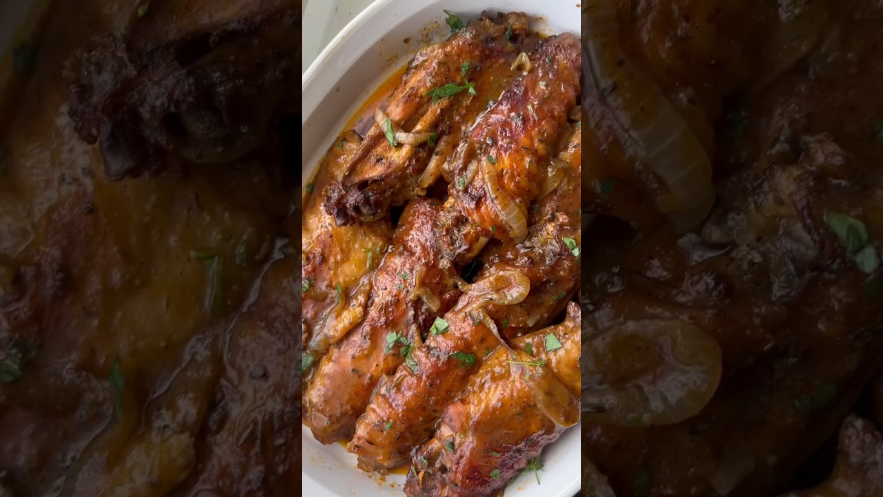 Smothered Turkey Wings Recipe ๐