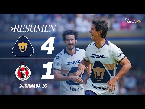 PUMAS 4-1 XOLOS | Golazo de JJ Macías y TRIUNFO DE ORO para Universidad