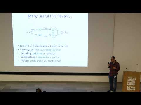 Yuval Ishai (Technion): Homomorphic Secret Sharing