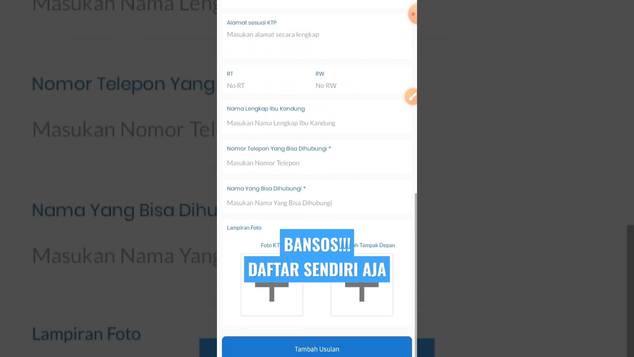 Daftar Bansos PKH & BPNT Online Mudah 📱