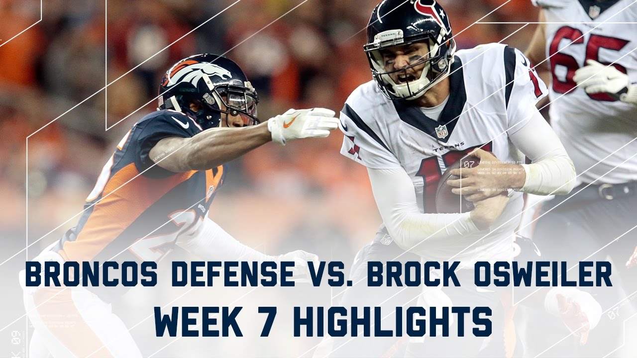 Broncos Defense Dominates Brock Osweiler in Week 7 Thriller 🏈